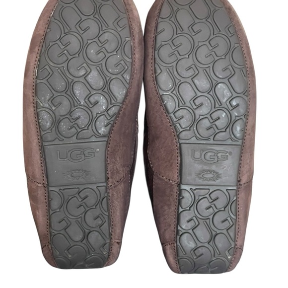 Mens UGG® Ascot Matte Leather
Slipper - Brown size 12 - Picture 5 of 15